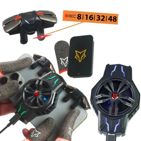 Комплект 8в1 для телефона триггеры G22 с макросом охлаждение Sarafox S1 с Пельтье Напальчники Sarafox V3 Pro