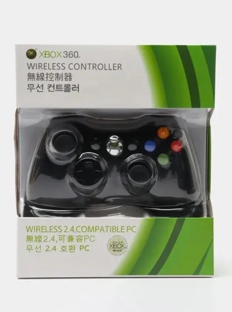 Джойстик беспроводной игровой геймпад для приставки Xbox 360 и ПК Controller ODI Черный