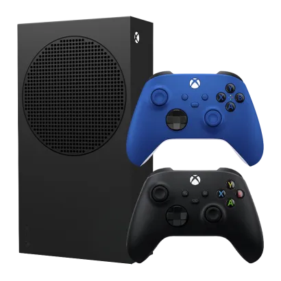 Набор Консоль Microsoft Xbox Series S 1TB (XXU-00010) Carbon Black + Геймпад Беспроводной Controller hock Blue