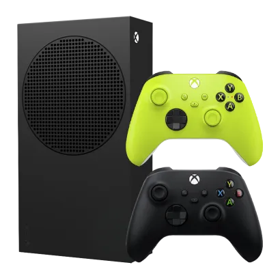 Набор Консоль Microsoft Xbox Series S 1TB (XXU-00010) Carbon Black + Геймпад Беспроводной Controller Electric Volt