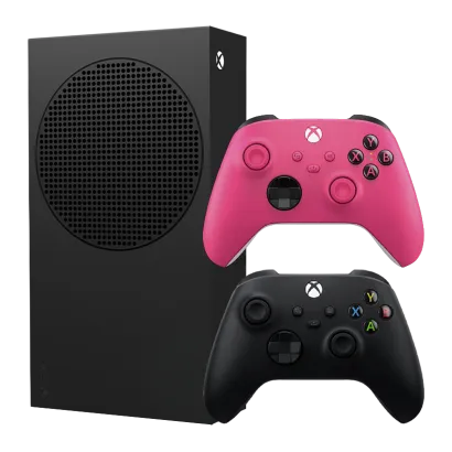 Набор Консоль Microsoft Xbox Series S 1TB (XXU-00010) Carbon Black + Геймпад Беспроводной Controller Deep Pink