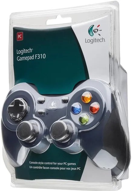 Проводной геймпад Logitech F310 PC Black/Blue (940-000135)