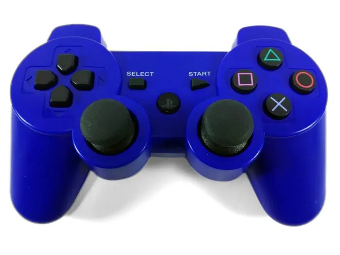 Беспроводной Джойстик для PS3 Bluetooth 15 независимых кнопок Синий