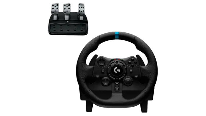Набор Руль Проводной Logitech PlayStation 4 G923 (941-000149) Black + Рычаг Переключения Передач 5 Xbox Driving Force Shifter
