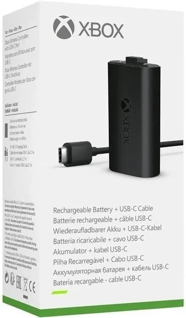 Аккумулятор для Геймпада Microsoft Xbox Series X/S Play and Charge Kit + кабель USB-A to USB-C