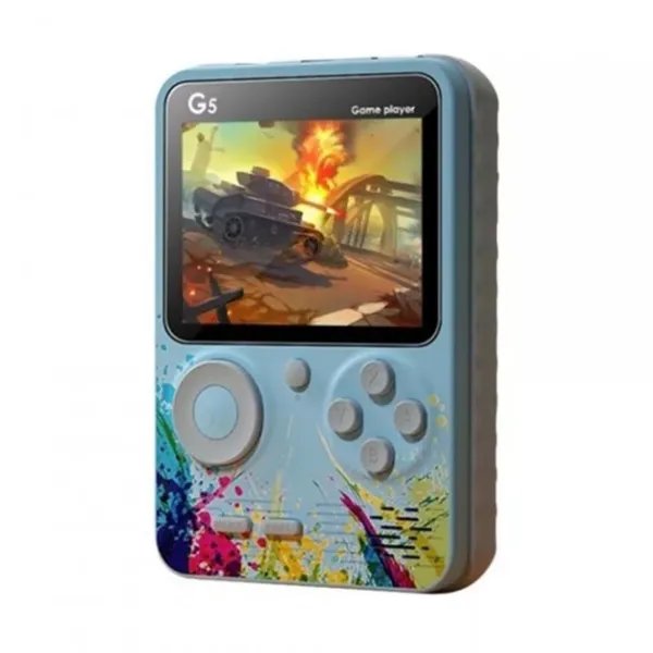 Портативная игровая консоль 500 игр Game player G5 Голубой