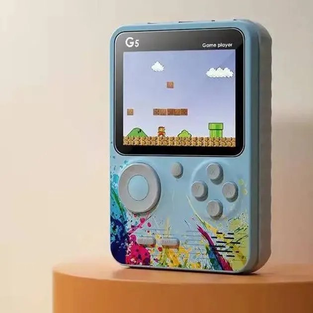 Портативная игровая консоль 500 игр Game player G5 Голубой