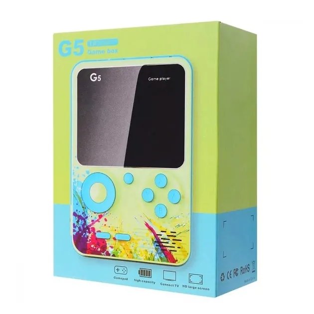 Портативная игровая консоль 500 игр Game player G5 Зеленая