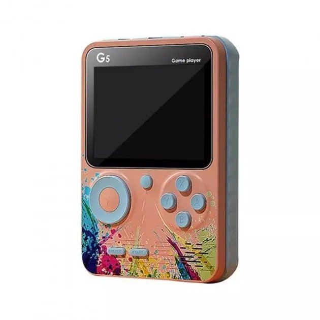 Портативная игровая консоль 500 игр Game player G5 Розовая