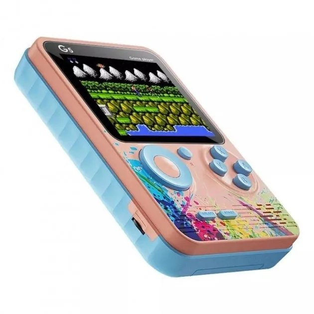 Портативная игровая консоль 500 игр Game player G5 Розовая