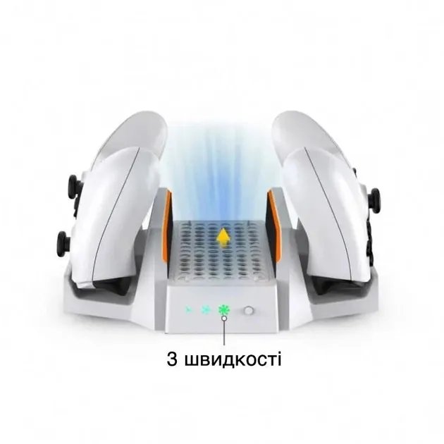 Мультифункциональная охлаждающая зарядная подставка DOBE TYX-0663 для Xbox Series S с подсветкой белая (74896131)