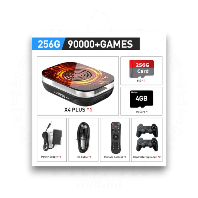 Суперконсоль Kinhank x4 plus: 90000+ игр (256Гб)