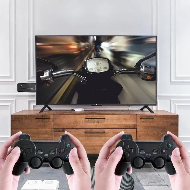 Игровая приставка Game Stick Lite 64 Gb для ТВ,4k Ultra HD, 2 геймпада 10000+игр PS1, Sega Play Station1 g-116