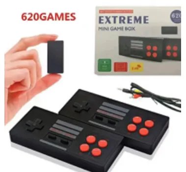 Игровая приставка консоль U-BOX EXTREME Mini Game Box - AHH-07, 620 игр с двумя беспроводными джойстиками 8bit