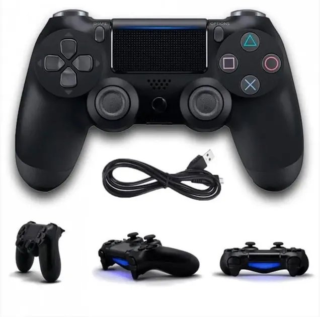Беспроводной джойстик - геймпад для PS4 DoubleShock c полным функционалом (Черный)