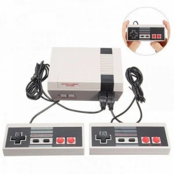 Игровая приставка Mini NES + 620 игр консоль с джойстиками Серая (174127)