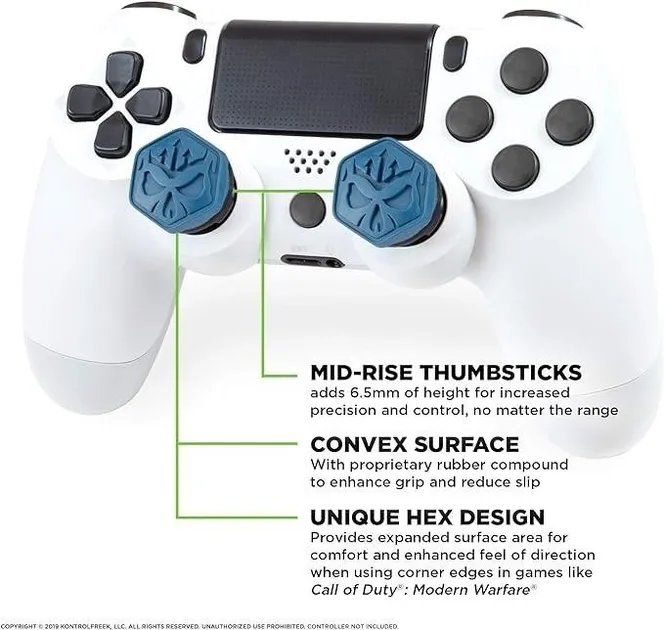 Накладки на стики KontrolFreek® Call of Duty: Modern Warfare (Skull) для Sony DualShock PS4 / DualSense PS5