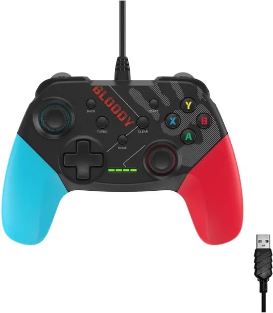 Проводной геймпад A4Tech Bloody GP30 Sports Blue (4711421995597)