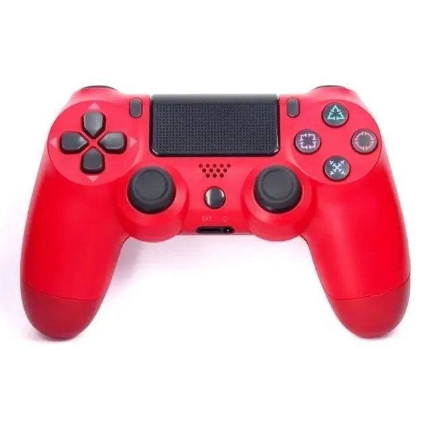 Беспроводной джойстик - геймпад Bluetooth для PS4/PC/Android с двойной вибрацией (Красный)