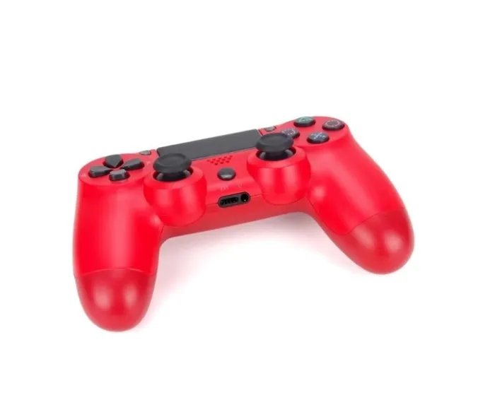 Беспроводной джойстик - геймпад Bluetooth для PS4/PC/Android с двойной вибрацией (Красный)