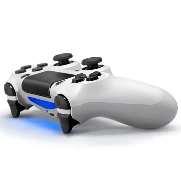 Беспроводной джойстик - геймпад Bluetooth для PS4/PC/Android с двойной вибрацией (Белый)
