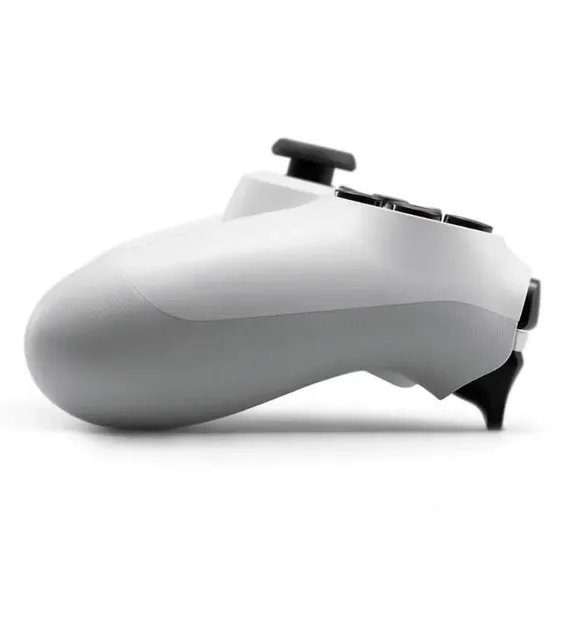 Беспроводной джойстик - геймпад Bluetooth для PS4/PC/Android с двойной вибрацией (Белый)