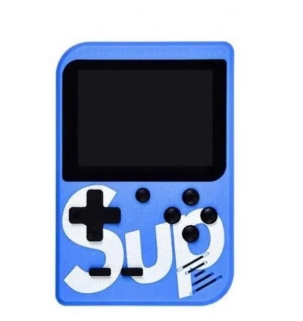 Карманная портативная игровая консоль приставка SUP Game Box с джойстиком 400 8-битных игр Синяя