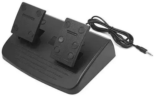 Игровой руль с двумя педалями и коробкой передач для ПК PS2 PS3