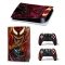 Виниловая наклейка для Sony PlayStation PS5 Venom Red/Black Muscles 360