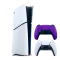 Набор Консоль Sony PlayStation 5 Slim Digital Edition 1TB (0000005932) White + Геймпад Беспроводной DualSense Purple