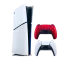 Набор Консоль Sony PlayStation 5 Slim Digital Edition 1TB (0000005932) White + Геймпад Беспроводной DualSense Volcanic Red