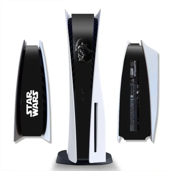 Виниловая наклейка для Sony PlayStation PS5 Star Wars Black