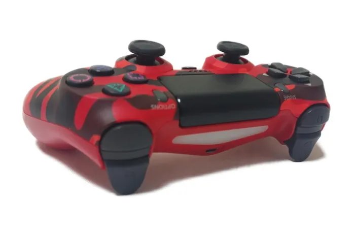 Беспроводной джойстик для PS4 камуфляж Красный Пластик