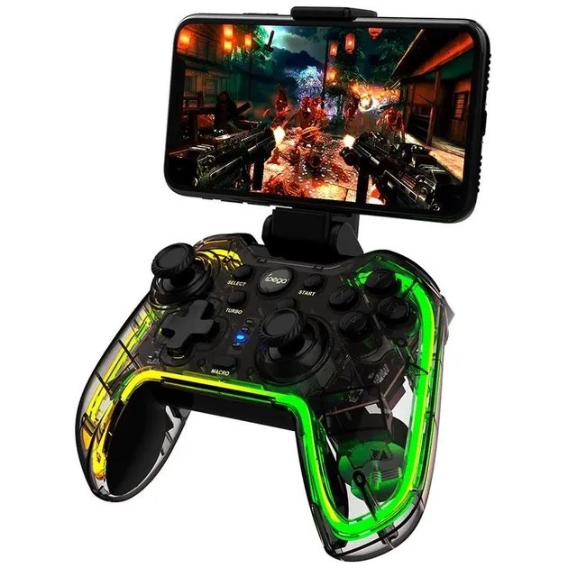 Игровой контроллер iPega Bluetooth PG-9238 RGB Android iOS PC/PS/Switch Turbo black