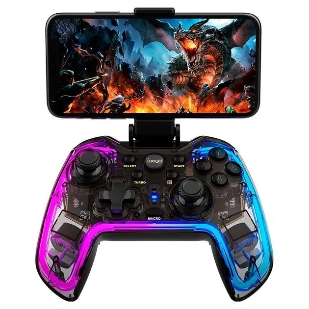 Игровой контроллер iPega Bluetooth PG-9238 RGB Android iOS PC/PS/Switch Turbo black