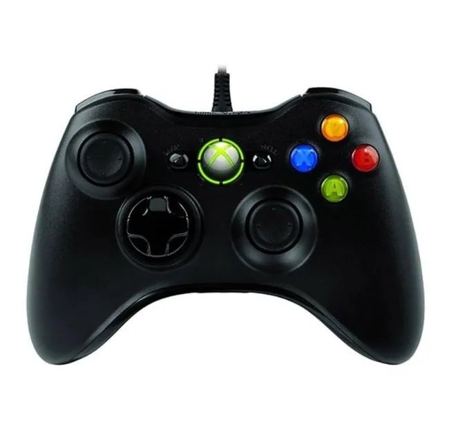 Джойстик проводной для Xbox 360 и ПК проводной манипулятор USB геймпад для хбокс 360 Черный Red box