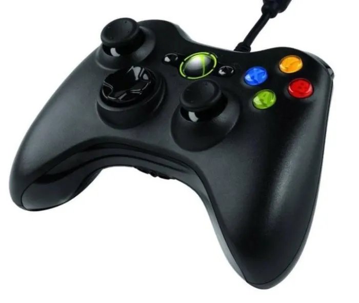 Джойстик проводной для Xbox 360 и ПК проводной манипулятор USB геймпад для хбокс 360 Черный Red box