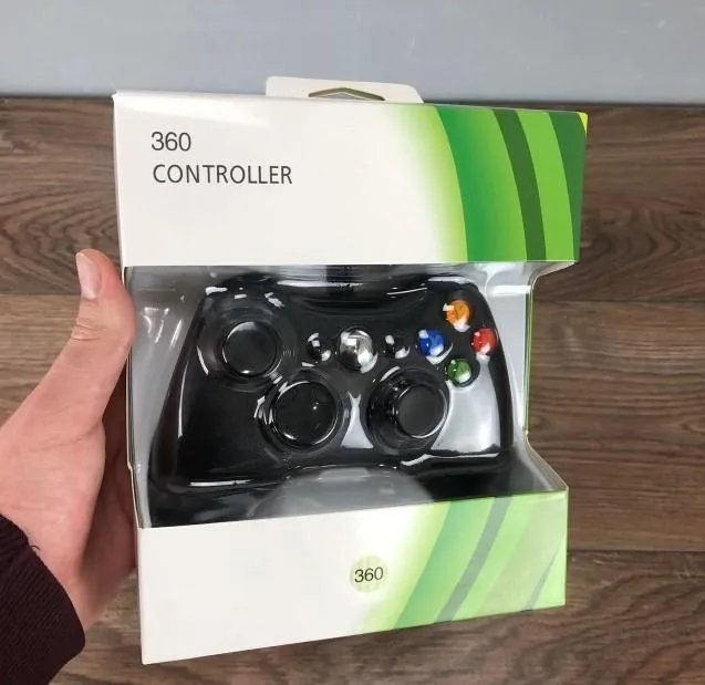Джойстик проводной для Xbox 360 и ПК проводной манипулятор USB геймпад для хбокс 360 Черный