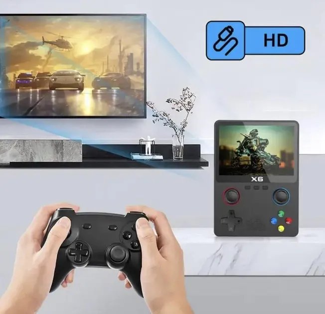 Портативная детская игровая Retro консоль с экраном 3.5" Model X6 32-Bit